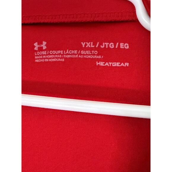 UNDER ARMOR RED LOOSE HEAT GEAR TOP YOUTH XL - Picture 3 of 4